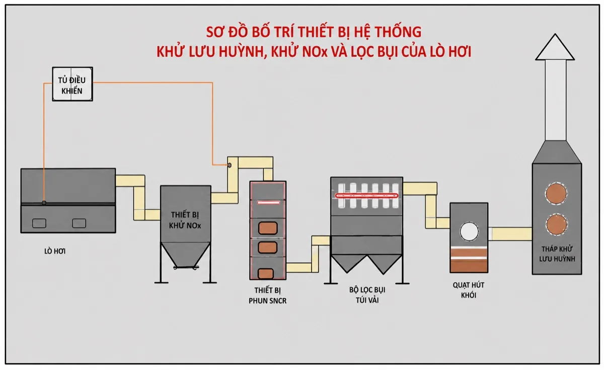 Hệ thống lọc bụi khử lưu huỳnh, Nito — ảnh 3